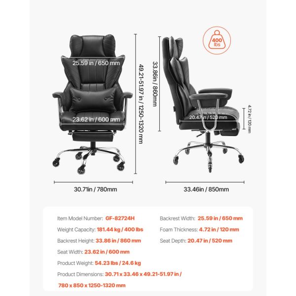 Executive Office Chair – Heavy-Duty Comfort - Image 6